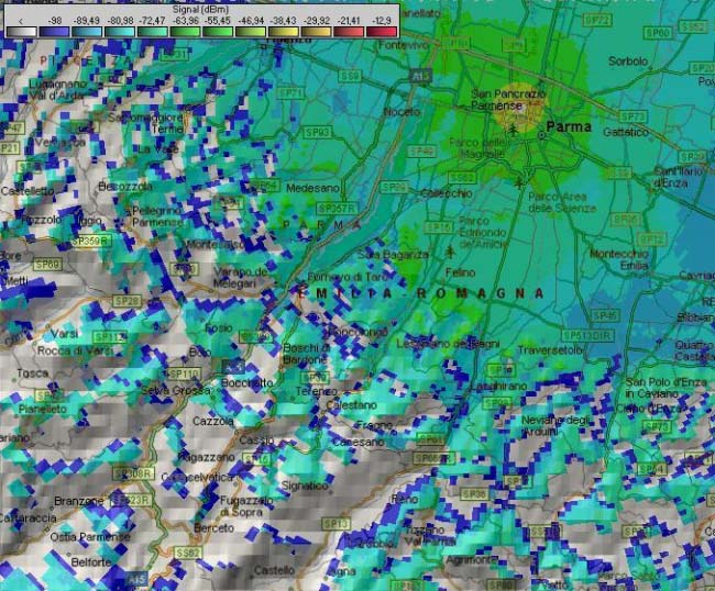 Antenna di radiotelecomunicazione Comel Parma